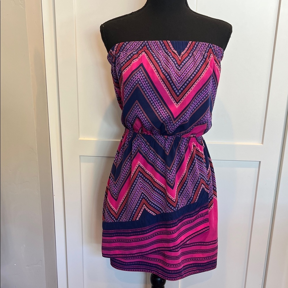Express Express Strapless Dress in Pink Strapless Size XS